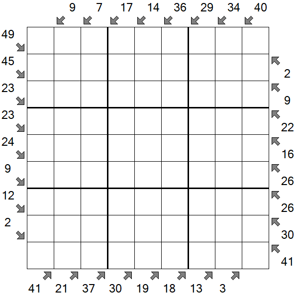Little Killer Sudoku - Hard