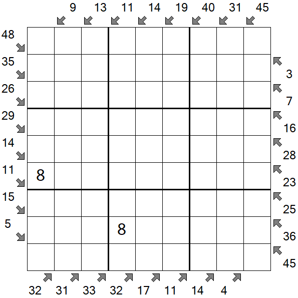 Little Killer Sudoku - Hard