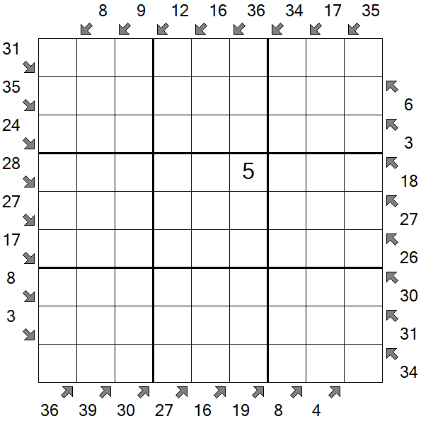 Little Killer Sudoku - Hard