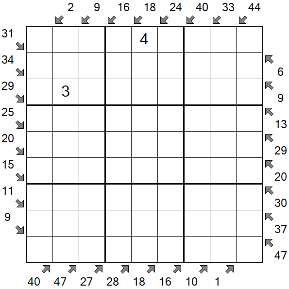 Little Killer Sudoku - Hard