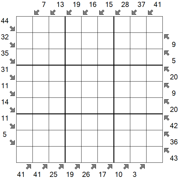 Little Killer Sudoku - Hard