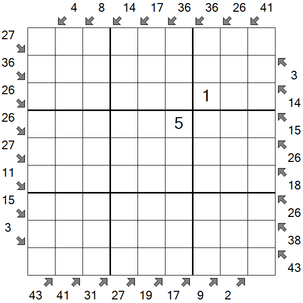 Little Killer Sudoku - Hard