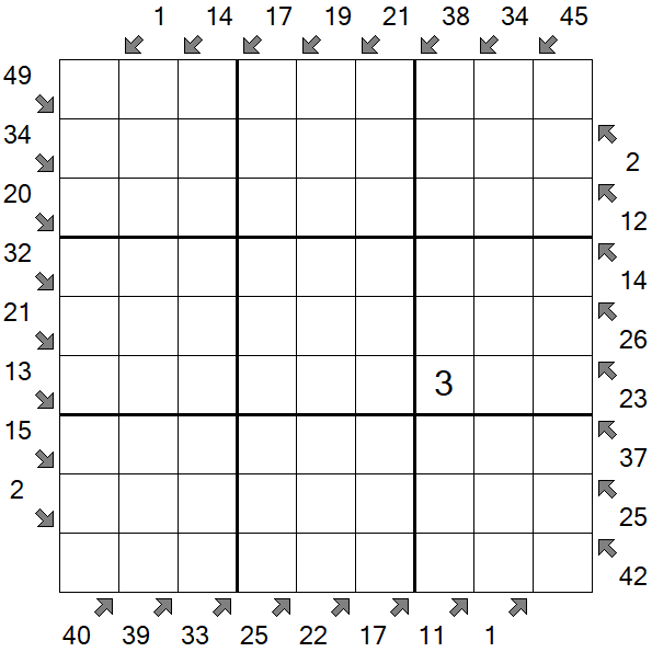 Little Killer Sudoku - Difficile