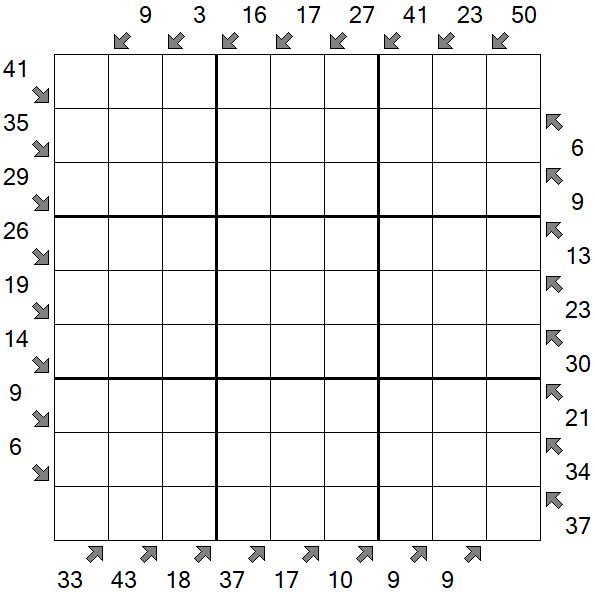 Little Killer Sudoku - Difficile