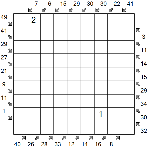 Little Killer Sudoku - Hard