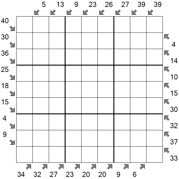 Little Killer Sudoku - Difícil