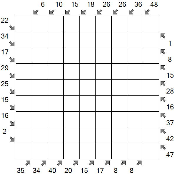 Little Killer Sudoku - Difícil