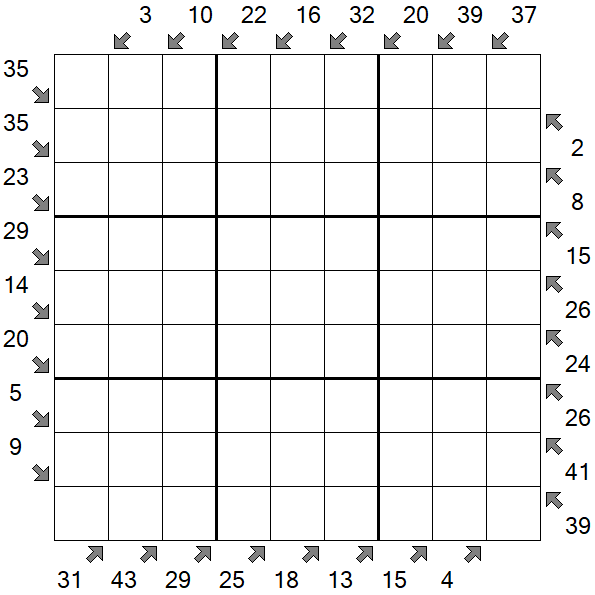 Little Killer Sudoku - Difícil