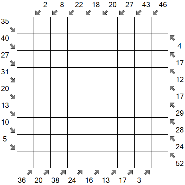 Little Killer Sudoku - Schwierig