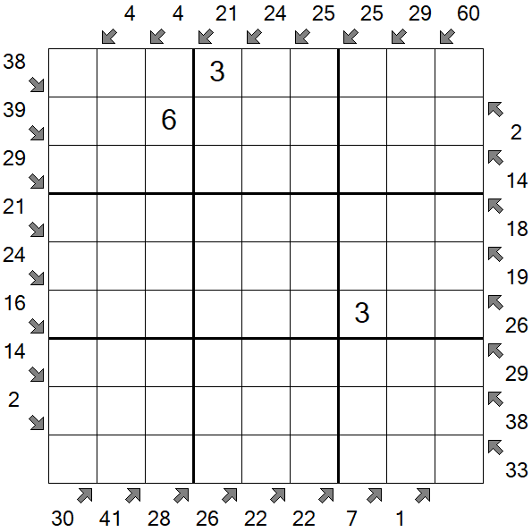 Little Killer Sudoku - Schwierig