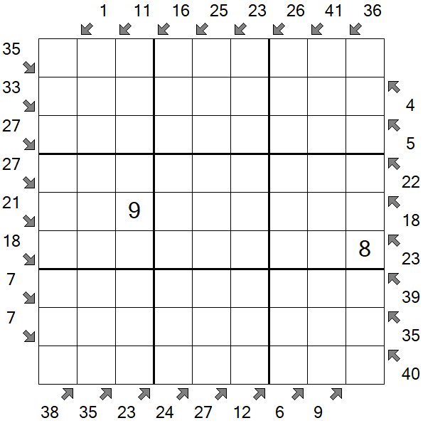 Little Killer Sudoku - Schwierig