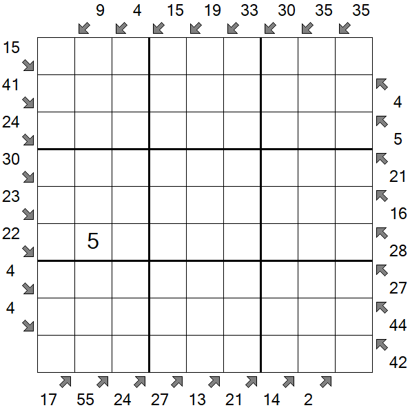Little Killer Sudoku - Schwierig