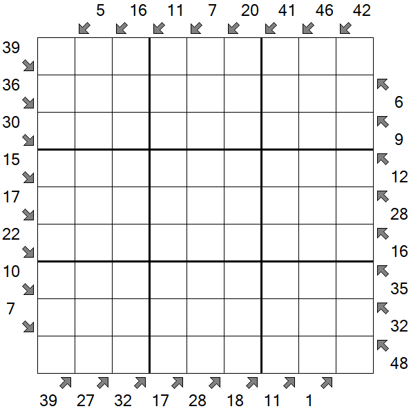 Little Killer Sudoku - Schwierig