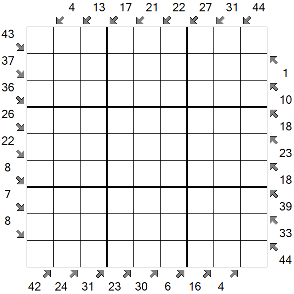 Little Killer Sudoku - Schwierig