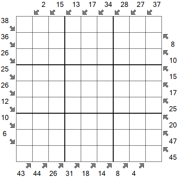 Little Killer Sudoku - Schwierig