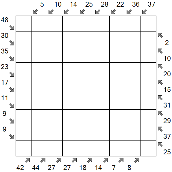 Little Killer Sudoku - Schwierig