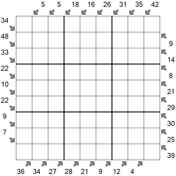 Little Killer Sudoku - Schwierig