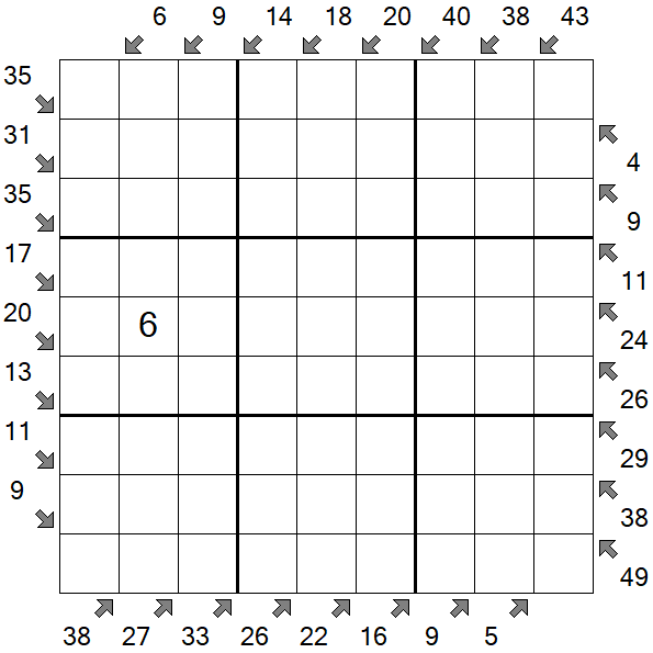 Little Killer Sudoku - Schwierig