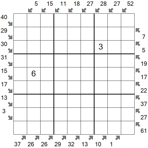 Little Killer Sudoku - Schwierig