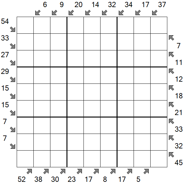Little Killer Sudoku - Schwierig