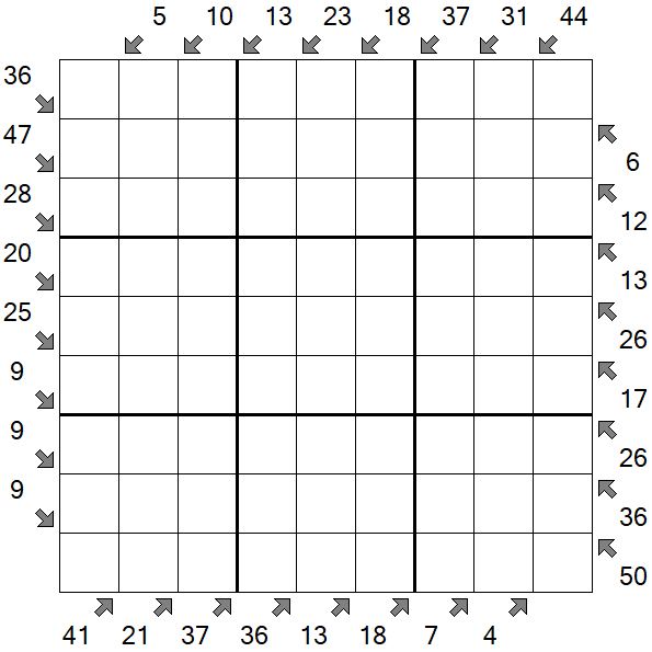 Little Killer Sudoku - Schwierig