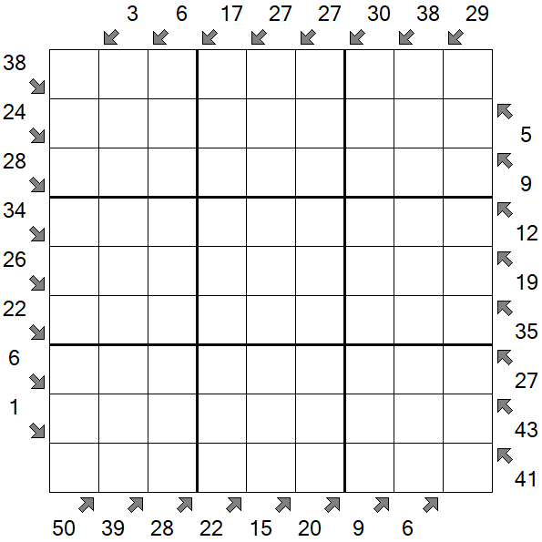 Little Killer Sudoku - Difficile