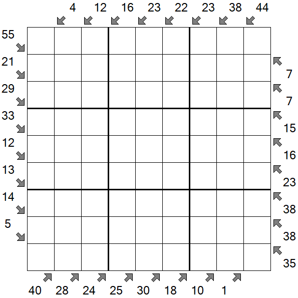 Little Killer Sudoku - Schwierig