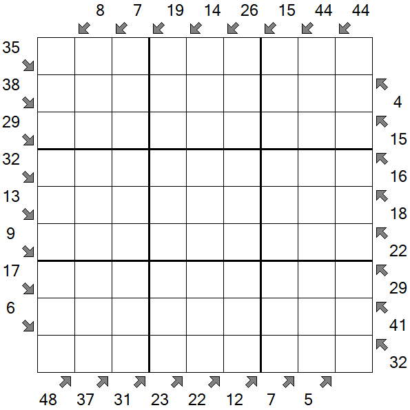 Little Killer Sudoku - Difficile