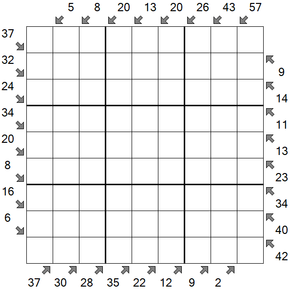 Little Killer Sudoku - Difficile