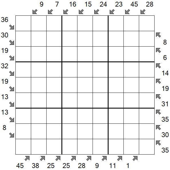 Little Killer Sudoku - Difficile