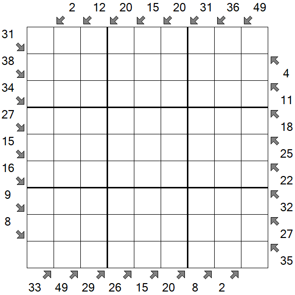 Little Killer Sudoku - Difícil