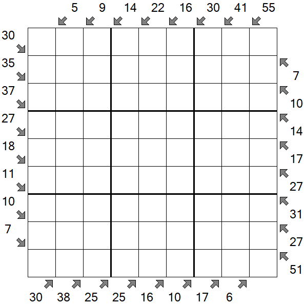 Little Killer Sudoku - Difficile