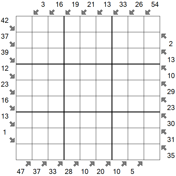 Little Killer Sudoku - Difficile