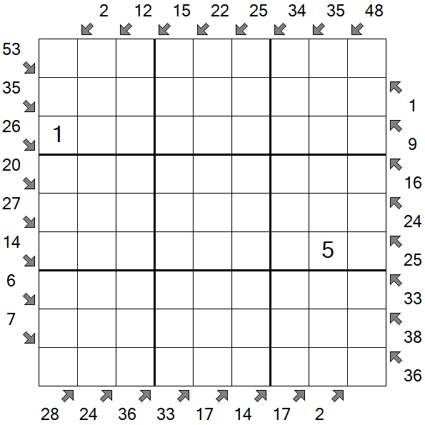 Little Killer Sudoku - Difícil