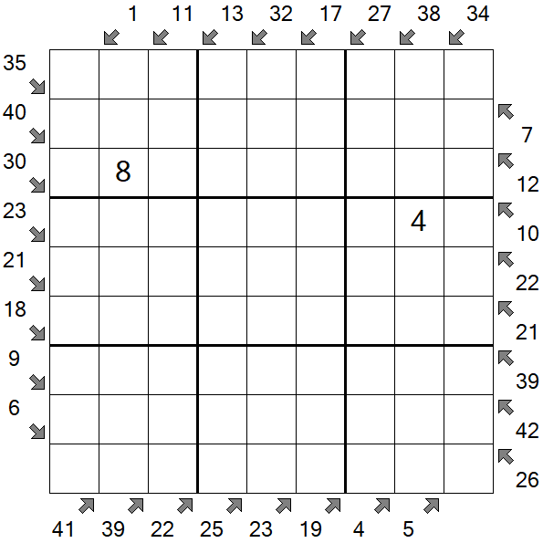 Little Killer Sudoku - Difícil