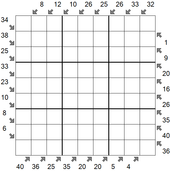 Little Killer Sudoku - Difícil
