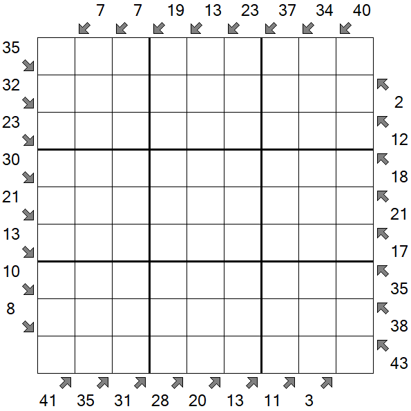 Little Killer Sudoku - Difícil