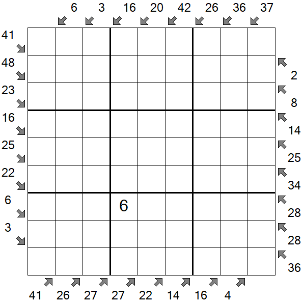 Little Killer Sudoku - Difícil