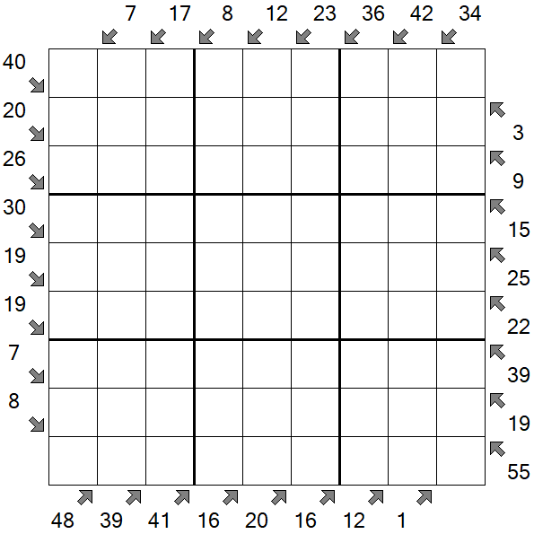 Little Killer Sudoku - Difícil