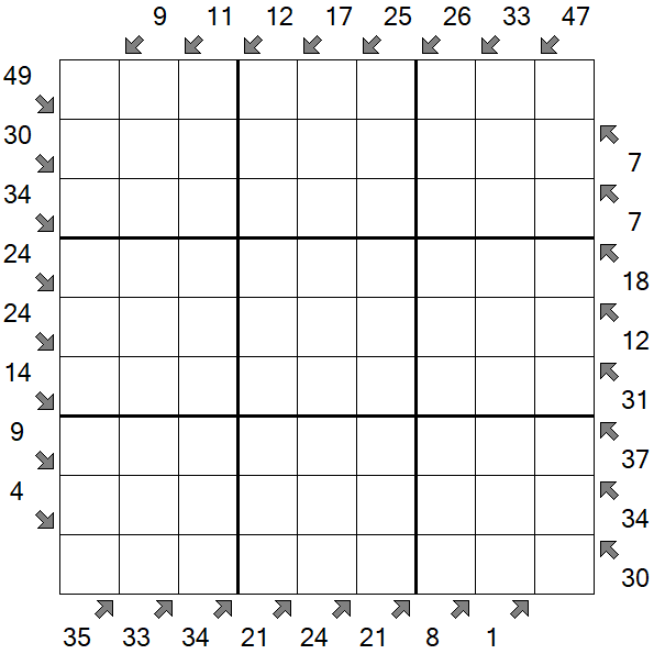 Little Killer Sudoku - Difícil
