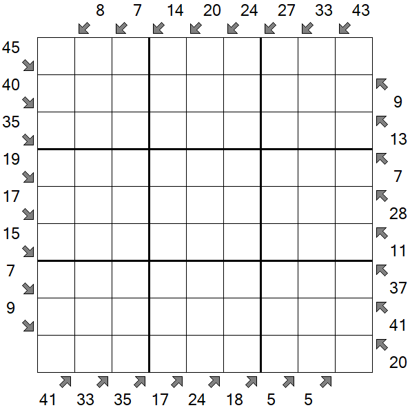 Little Killer Sudoku - Difícil