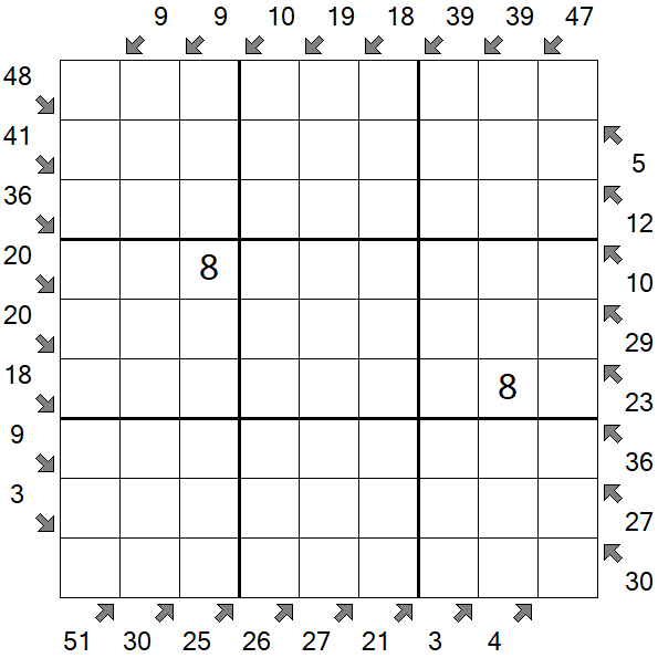 Little Killer Sudoku - Difícil