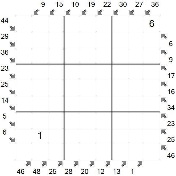 Little Killer Sudoku - Hard