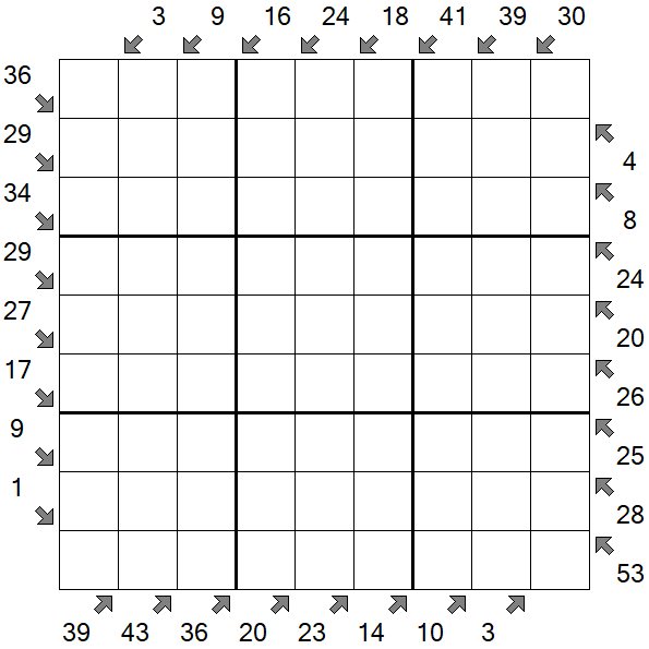 Little Killer Sudoku - Difficile