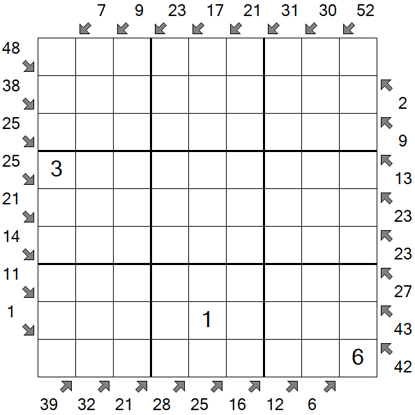 Little Killer Sudoku - Difficile