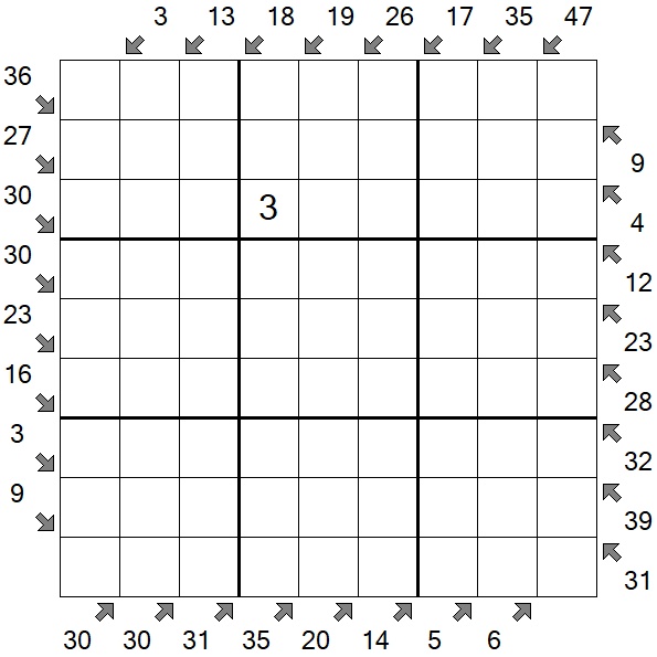 Little Killer Sudoku - Schwierig