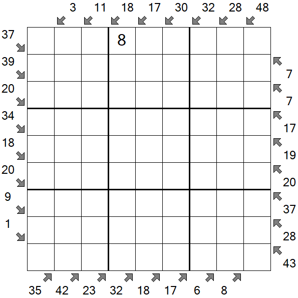 Little Killer Sudoku - Difícil