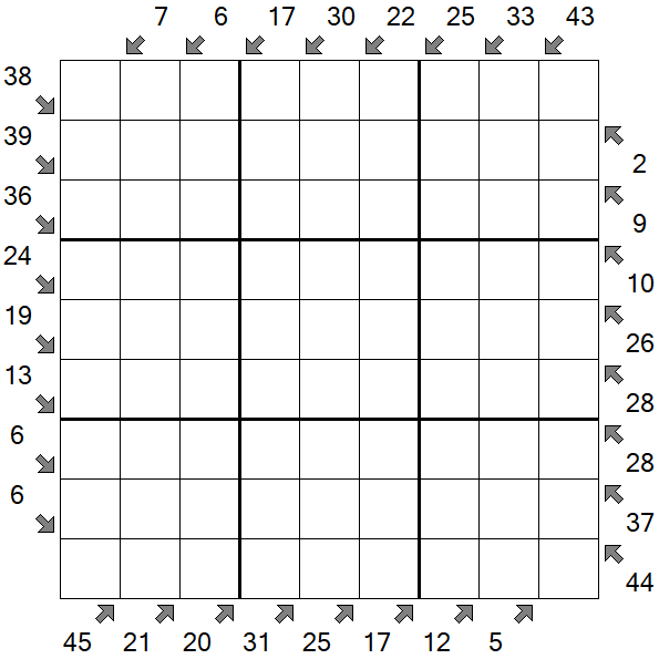 Little Killer Sudoku - Difficile