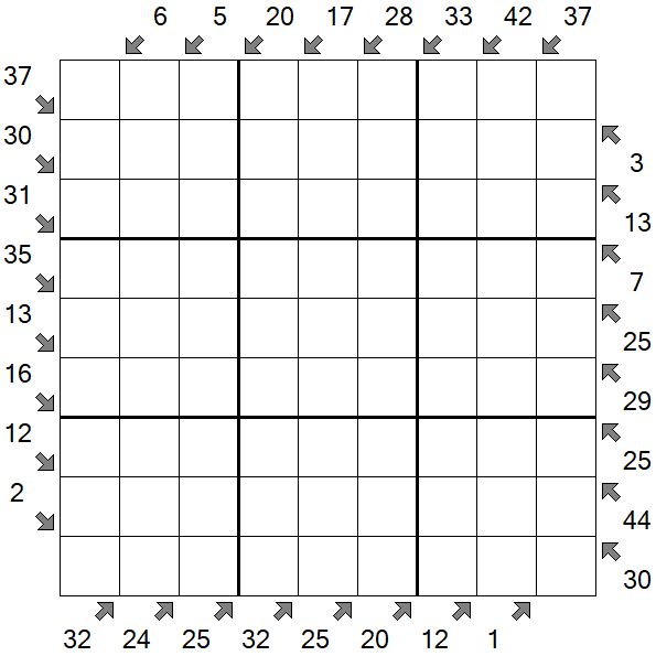 Little Killer Sudoku - Difícil