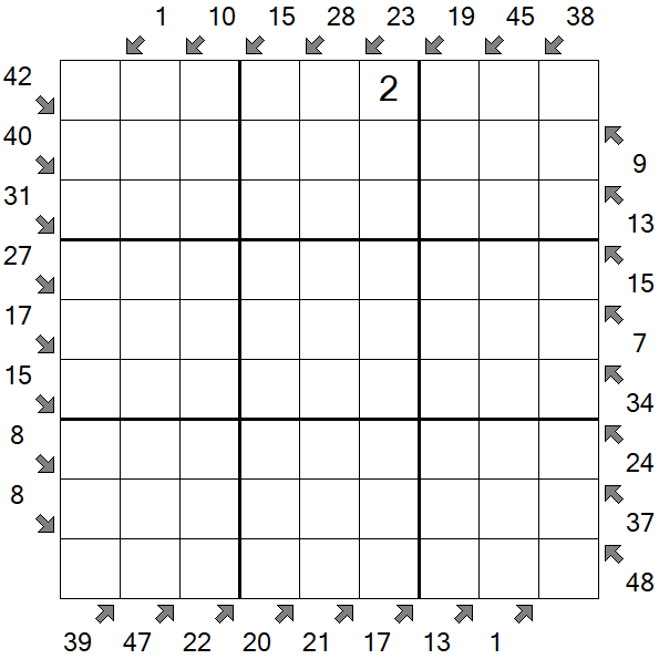 Little Killer Sudoku - Difícil